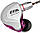 Навушники CCA C10 Mic гібридні дротові Оригінал Фіолетовий з сріблом, фото 4