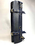 Шкіряна скрутка чохол для кухарських ножів інструментів (на 6 ножів) синя