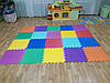 М'яка підлога килимок-пазл "Веселка" Eva-Line 200*150 см Плетінка (12 пазлів), фото 9