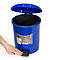 Відро для сміття побутове з педаллю на 12л пластик (Синє), фото 3
