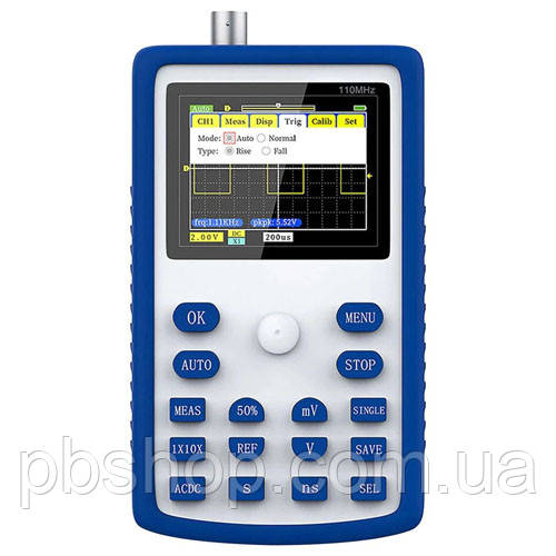 Осцилограф 1кан 110МГц 500МС/с 2.4"РК 3000мАг, FNIRSI 1C15, фото 1