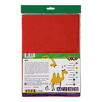 Папір фетровий, 10 аркушів - 10 кольорів, А4 (ZB.1914)