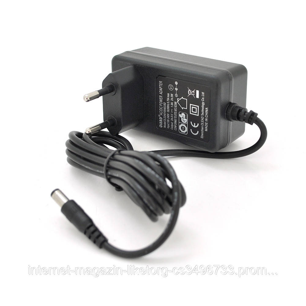 Импульсный Адаптер Питания 24В 1А (24Вт) Штекер 5.5/2.5 Длина 1м, Q50 ...