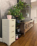 Комод пластиковий "BRILLIANT" 4 ящики 81х38х33 Efe plastics, фото 3