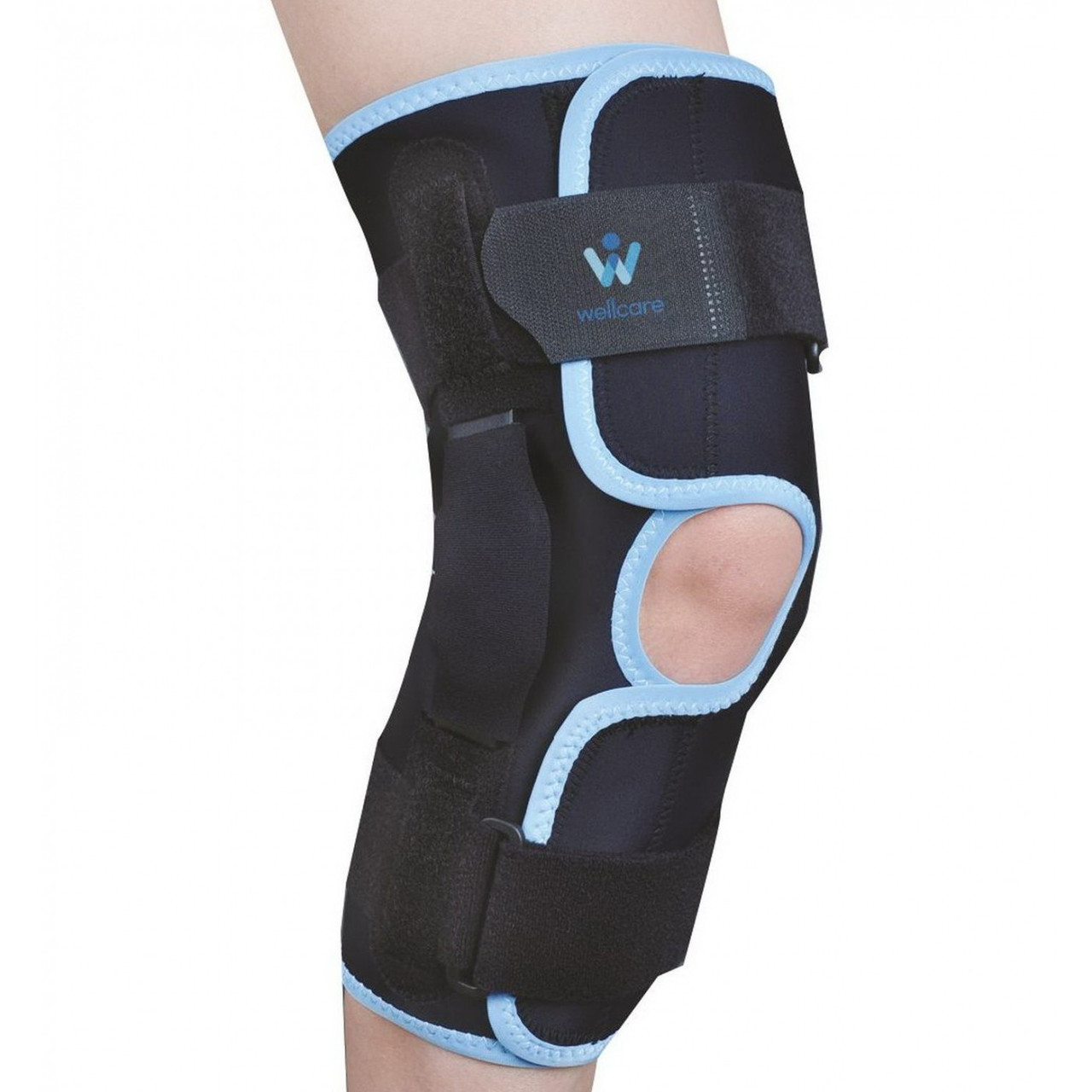 Бандаж на коліно з бічними шарнірами, універсальний, разьемный Wellcare 52032, фото 1