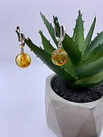 Серги из янтаря, сережки з бурштину