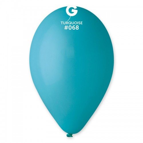 Латексна кулька пастель бірюзовий 10" / 68/ 26см Turquoise Gemar