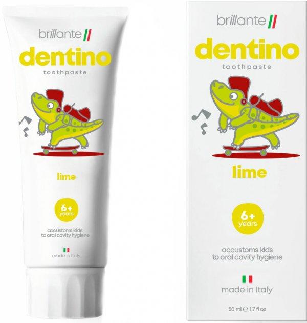 Зубна паста-гель Brillante dentino Lime Junior (від 6 років), 50 мл