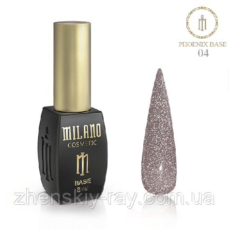 База для гель-лаку Milano PHOENIX BASE No04, 8 мл, фото 1