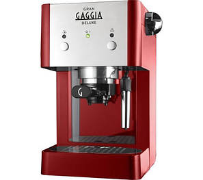 Ріжкова кавоварка еспресо Gaggia Gran Deluxe Red (RI8425/22), фото 2