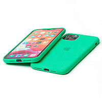 Чехол накладка бампер для Apple iPhone 13 Айфон Silicone Case цвет Мята (Spearmint full)