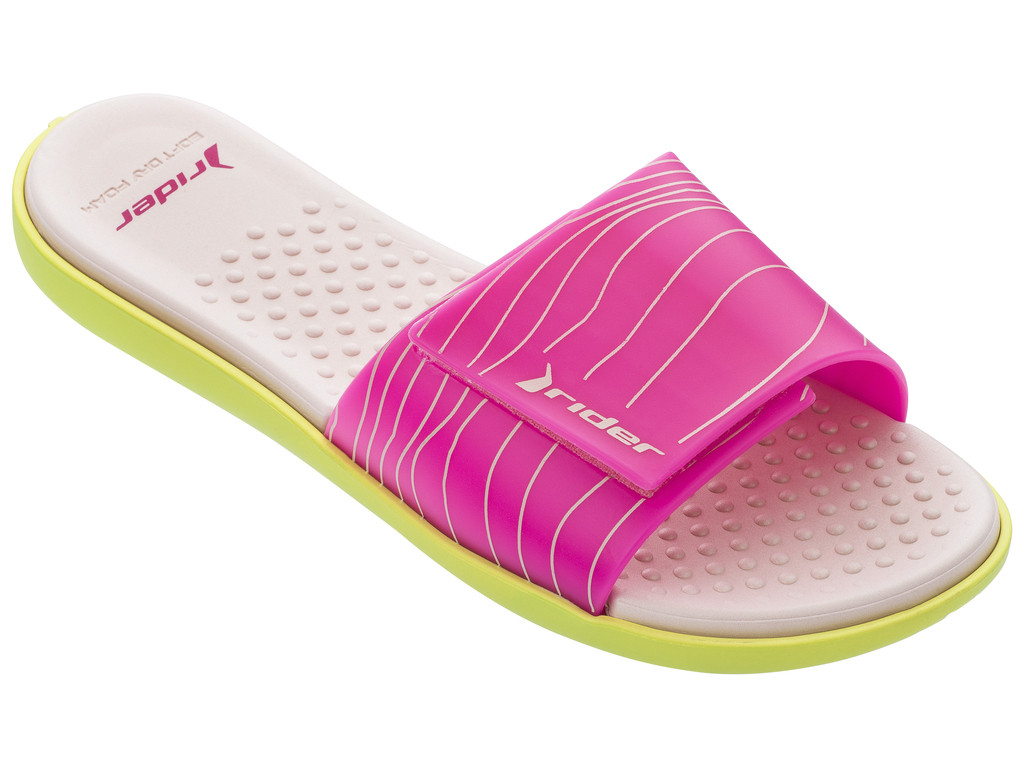 Тапочки жіночі 83092-20748 RIDER POOL II SLIDE FEM колір: білий/рожевий/жовтий