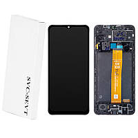 Дисплей Samsung A127 Galaxy A12, з тачскріном, в рамці, Service Pack Original