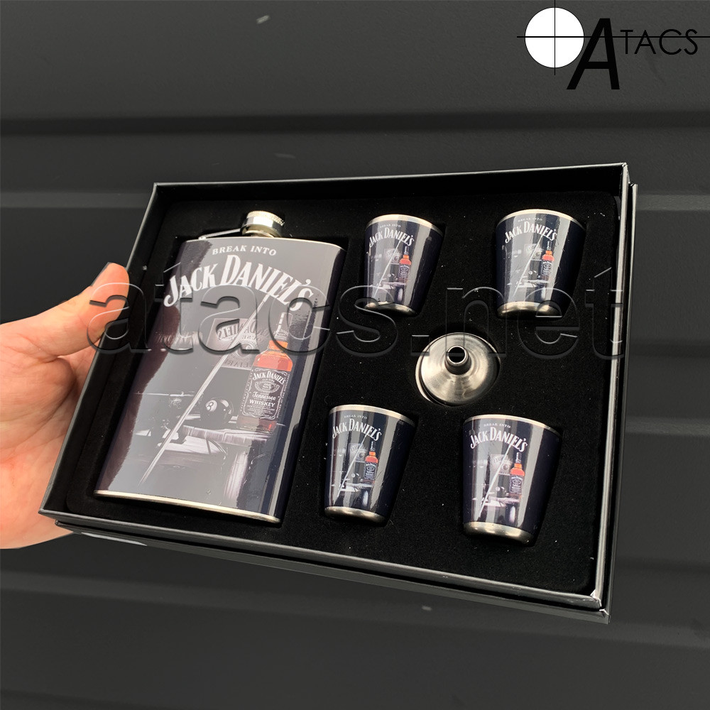 Подарунковий набір "Jack Daniels" фляга/лійка/4 стопки