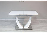 Розсувний стіл Конкорд 160/200 Concord T-904 супер білий глянець, фото 2