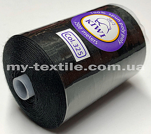 Армована нитка 28/2 Kiwi (2500 ярдів) №325 Чорний