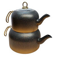 Двохярусний чайник OMS 8250-XL-Gold 1,8л\3,6 л