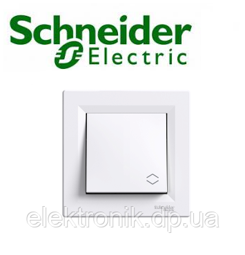 Вимикач 1кл. прохідний Shneider-Electric Asfora білий EPH0400121