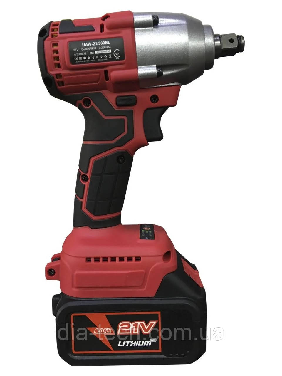 Гайковерт ударний акумуляторний Edon UAW-21/300BL
