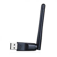 Зовнішній мережевий USB Wi-Fi адаптер Wireless RT-5370 USB 150Mbps з антеною Чорний (KG-4050)