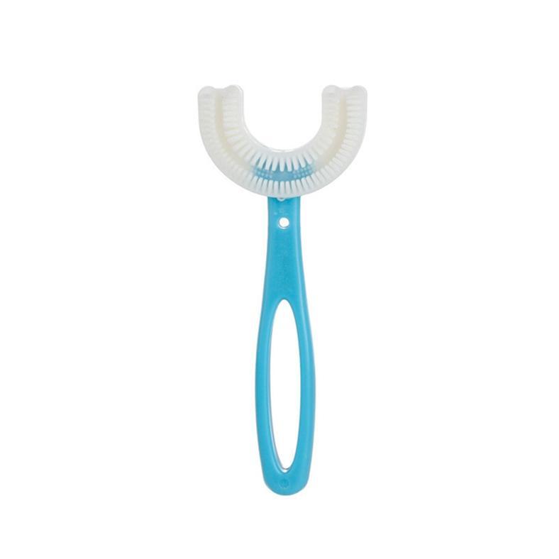 Дитяча U-подібна зубна щітка childrens u shaped toothbrush Блакитна 201254