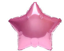 Фольгована кулька зірка рожева 10" Китай