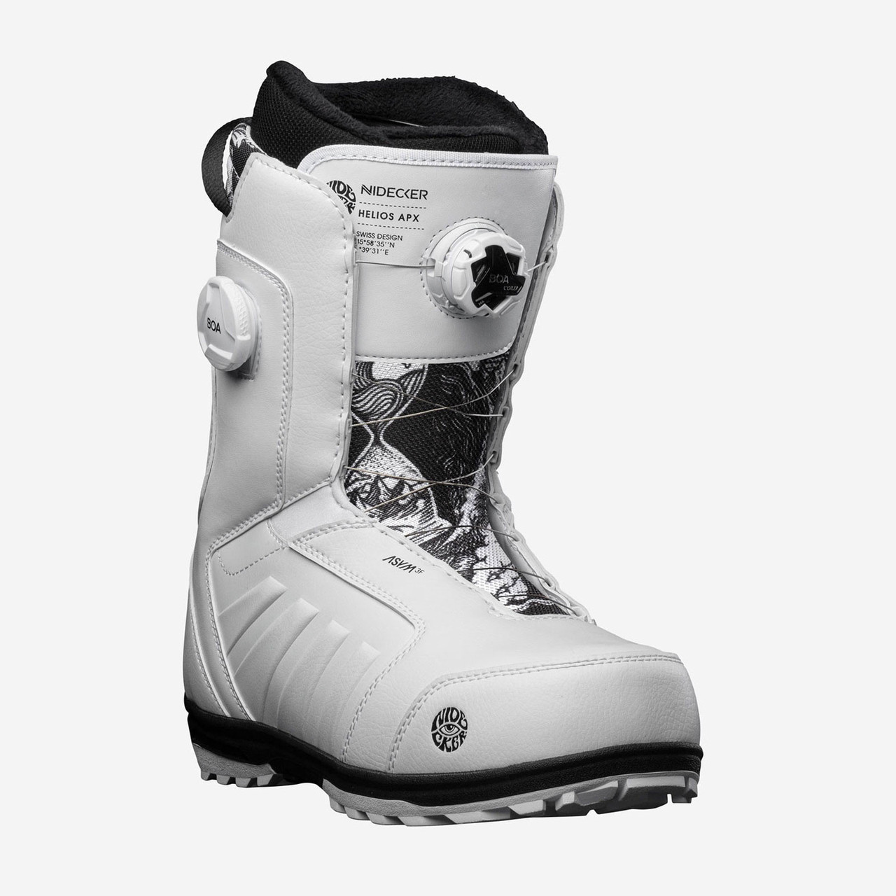 Черевики для сноуборду Nidecker Helios Apx White 28.5 см 2022, фото 1