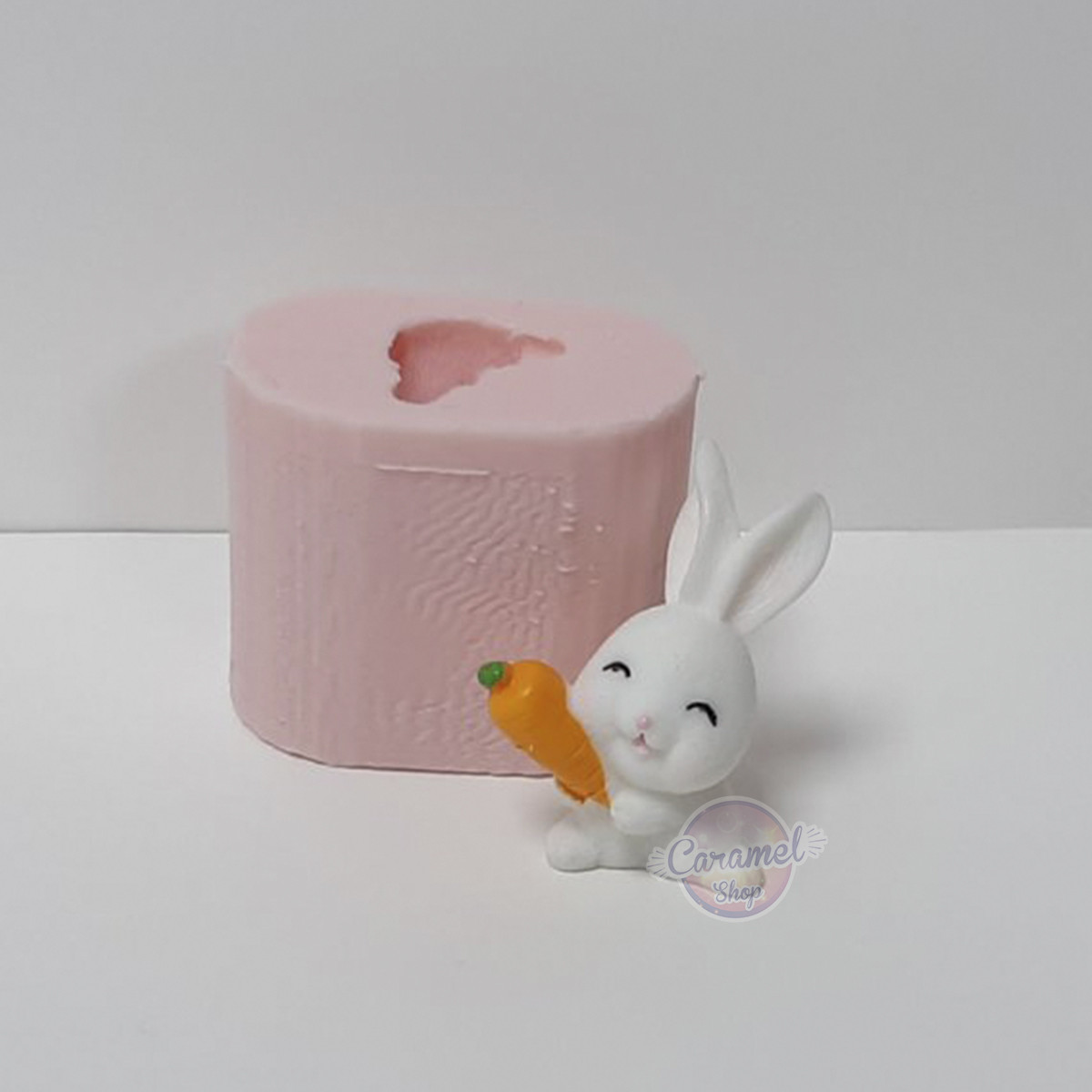 Силіконовий молд для мастики та шоколаду Кролик маленький 3D, 3Д, фото 1