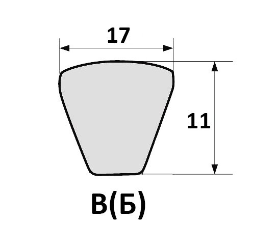 Ремінь клиновий В (Б) — 2120 Єнісій, ЗПС-60, ЗПС-100