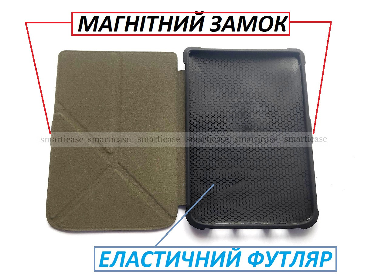 Черная защитная обложка с подставкой на Pocketbook 616, 627, 632 (Покетбук) - фото 2 - id-p1558157490
