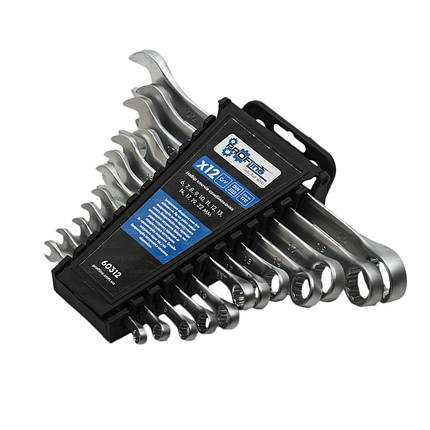 Набір ключів комбінованих 12шт (6-22мм) пластиковий холдер 60312, фото 2