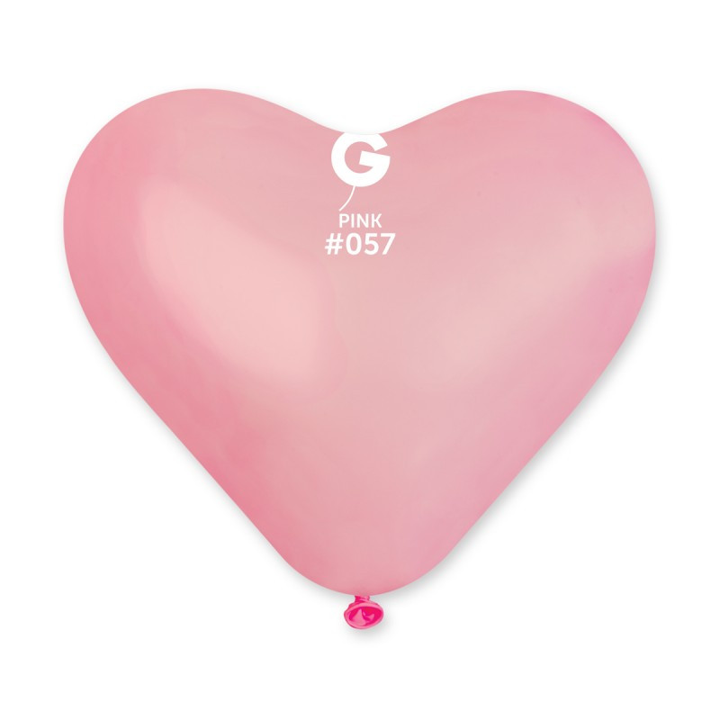 Серце латексне 10"/25 см Пастель Яскраво-Рожеві 57 Gemar Balloons