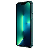 Захисний чехол Nillkin для Apple iPhone 13 Pro Max (CamShield Leather Case) Green із захистом камери, фото 5