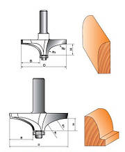 Фреза ГЛОБУС 2117 D50 кромочна кальовочна