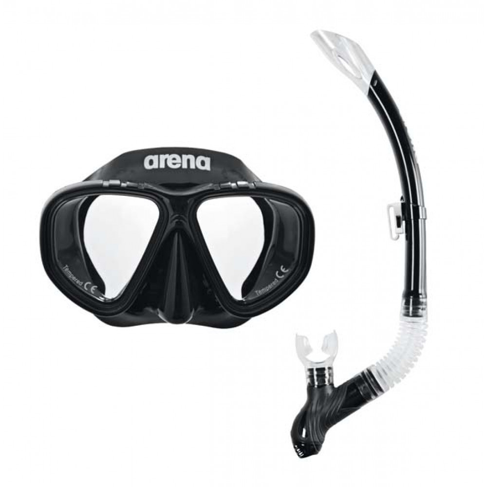 Аква-комплект Arena PREMIUM SNORKELING SET арт.002018-505 колір: чорний