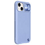 Захисний чехол Nillkin для Apple iPhone 13 (CamShield Leather Case) Purple із захистом камери, фото 5