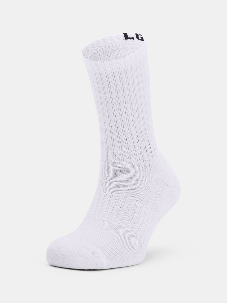 Шкарпетки Under Armour 1358345-100 Core Crew 3PK колір: білий