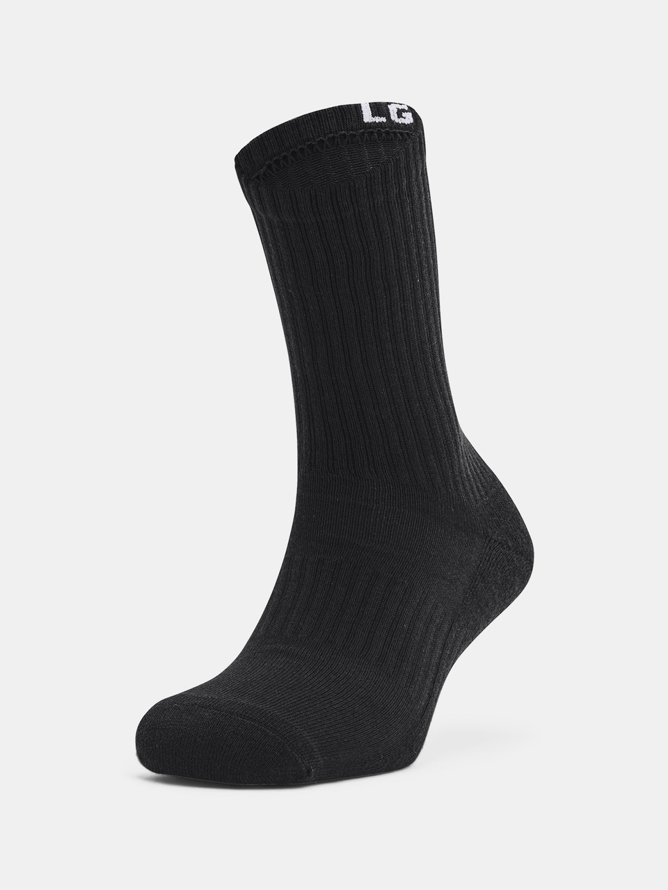 Шкарпетки Under Armour 1358345-001 Core Crew 3PK колір: чорний