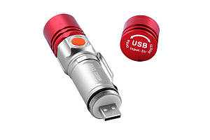 Ліхтарик 517-XPE/акум.+ USB 88588
