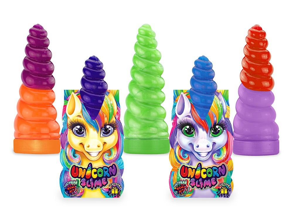 Слайм лизун Unicorn Slime, густий, рос., у банці 16*6см (14шт)