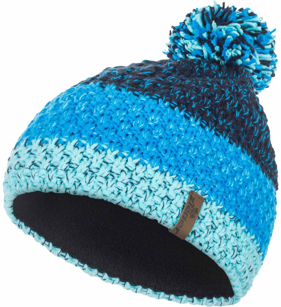 Шапка Ziener INTERCONTINENTAL hat SM арт. 170053-965 колір: блакитний/тим.синій