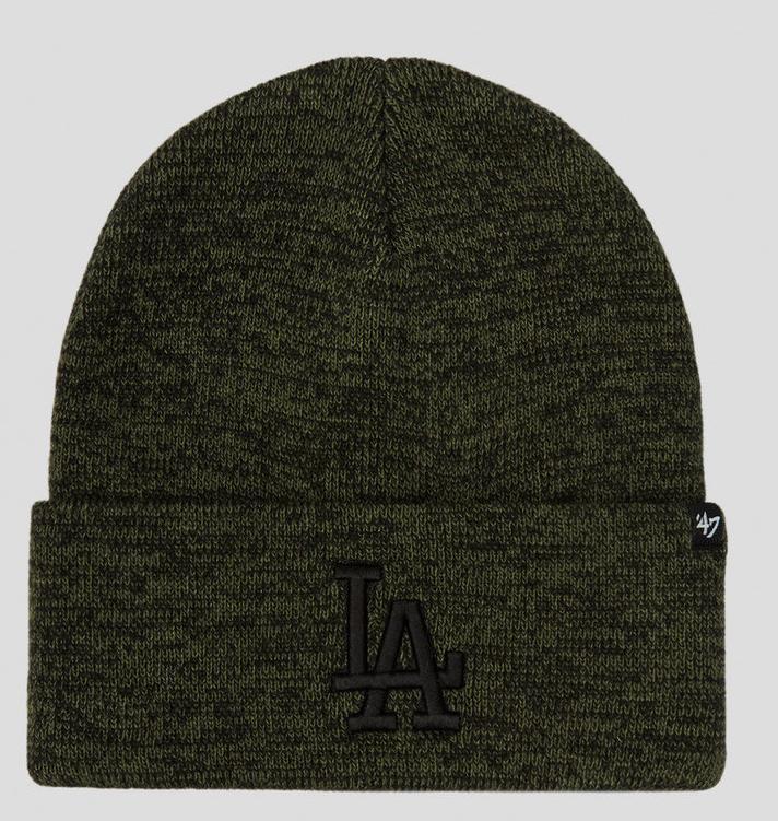 Шапка 47 Brand MLB LOS ANGELES DODGERS арт. B-TBNCL12XXE-HX колір: хакі/меланж