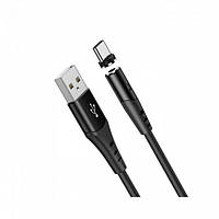 Кабель USB Type C Magnetic 2A X60 black Hoco 1m