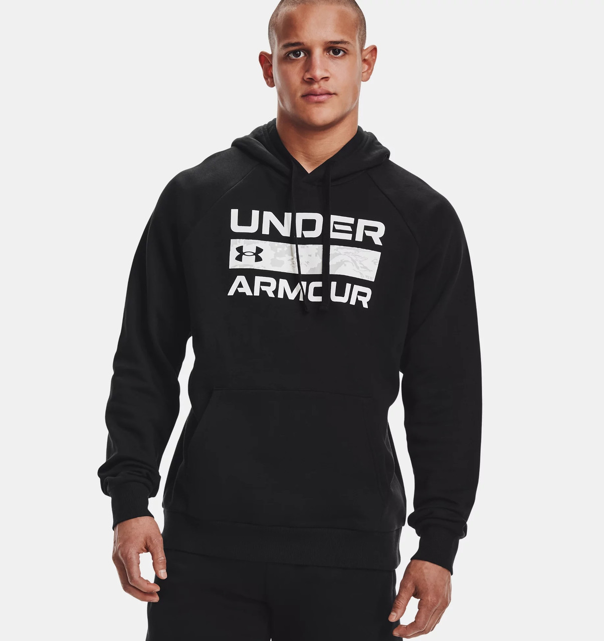 Худі (утепл.) чоловічий Under Armour RIVAL FLC SIGNATURE HD арт. 1366363-001 колір: чорний
