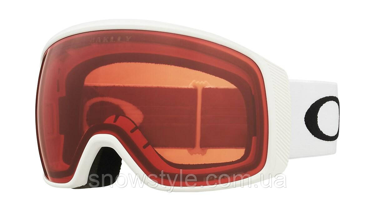Гірськолижна маска Oakley Flight Tracker L (XL) Matte White лінза Prizm Rose