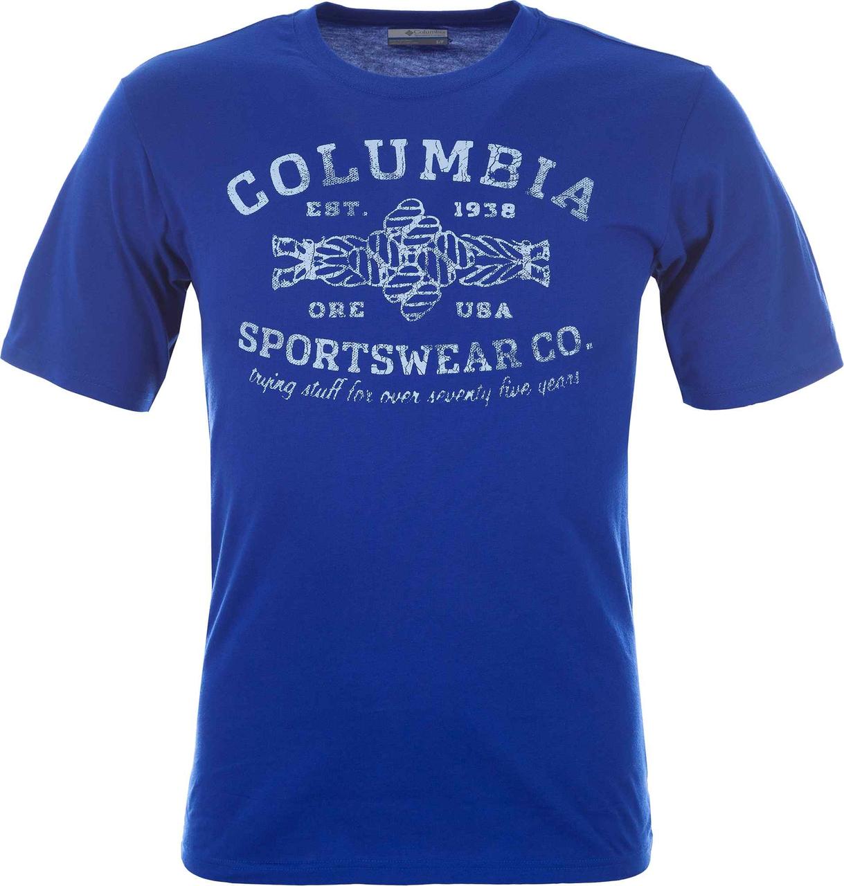 Футболка чоловіча Columbia ROUGH N ROCKY арт. JM1330-437 колір: синій