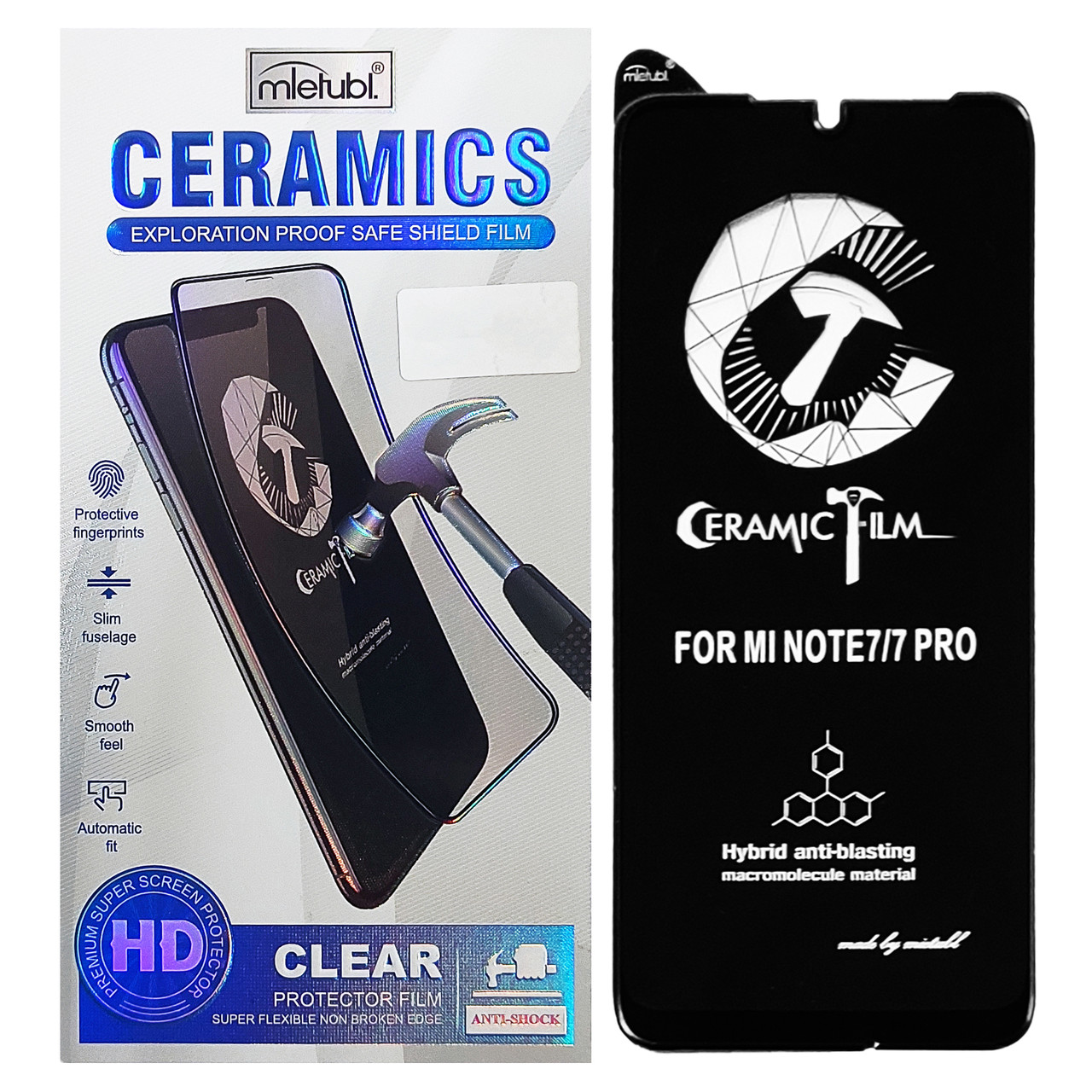 Захисна плівка Mletubl Ceramic для Xiaomi Redmi Note 7 / Note 7 Pro Black, фото 1