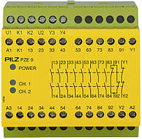 774150 PILZ PZE 9 24VDC 8n/o 1n/c Реле безпеки