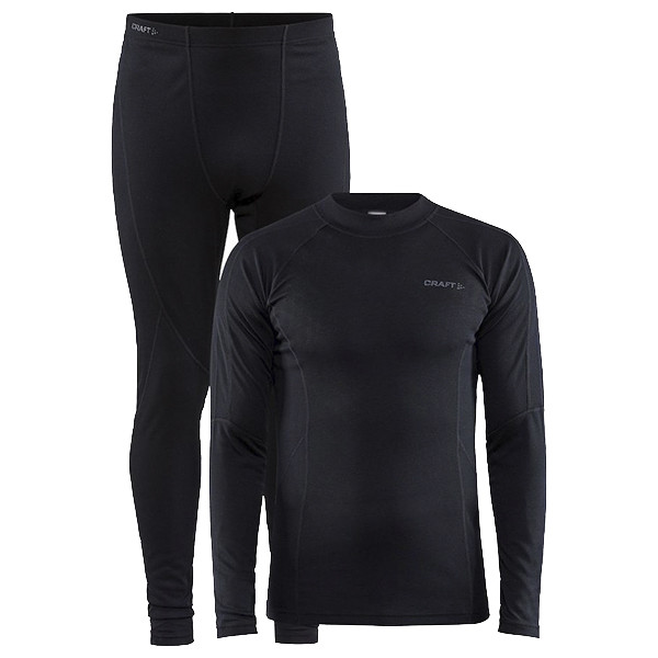 Термобілизна чоловіча (комплект) CRAFT CORE WARM BASELAYER SET M арт. 1909709-999000 колір: чорний