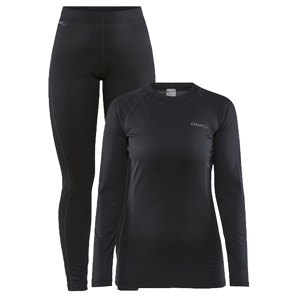 Жіноча Термобілизна (комплект) CRAFT CORE WARM BASELAYER SET W арт. 1909708-999000 колір: чорний